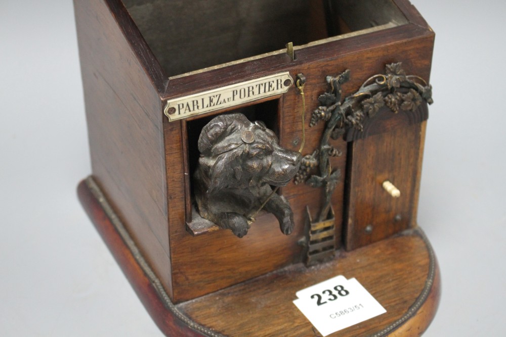 An early 20th century French novelty tobacco box